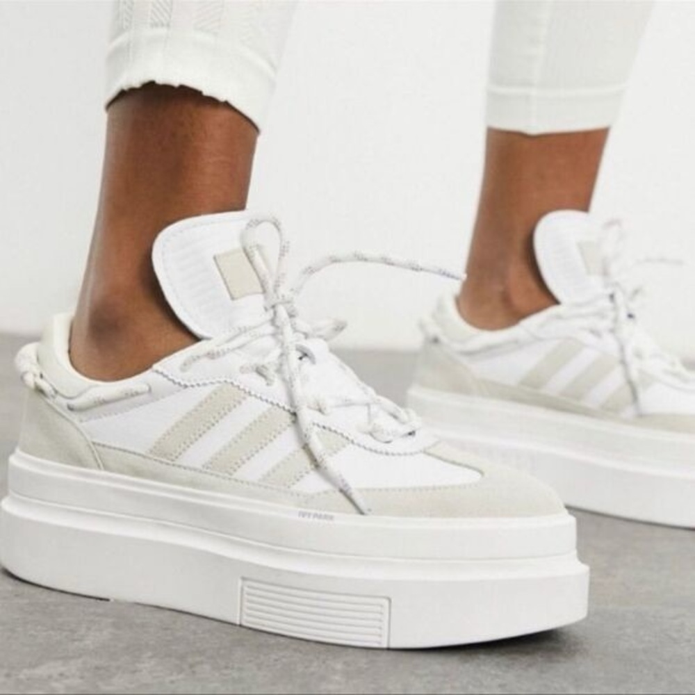 Adidas Originals x Ivy Park Super-Sleek 72 Icy Park Sneakers in Chalk White 13.5